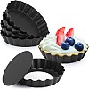 Tart Mold Set of 6 10cm for Home Tart and Pie Making High Quality Easy Clean Durable Baking Tray
