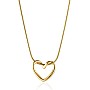 Crown Store Pure Stainless Steel Heart Pendant Necklace for Women Girls Gift Box