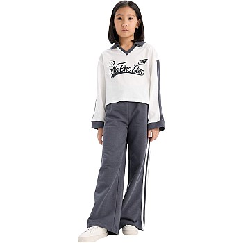 DeFacto Girls Casual Wide Leg Set Knitted set set (pack of 1)