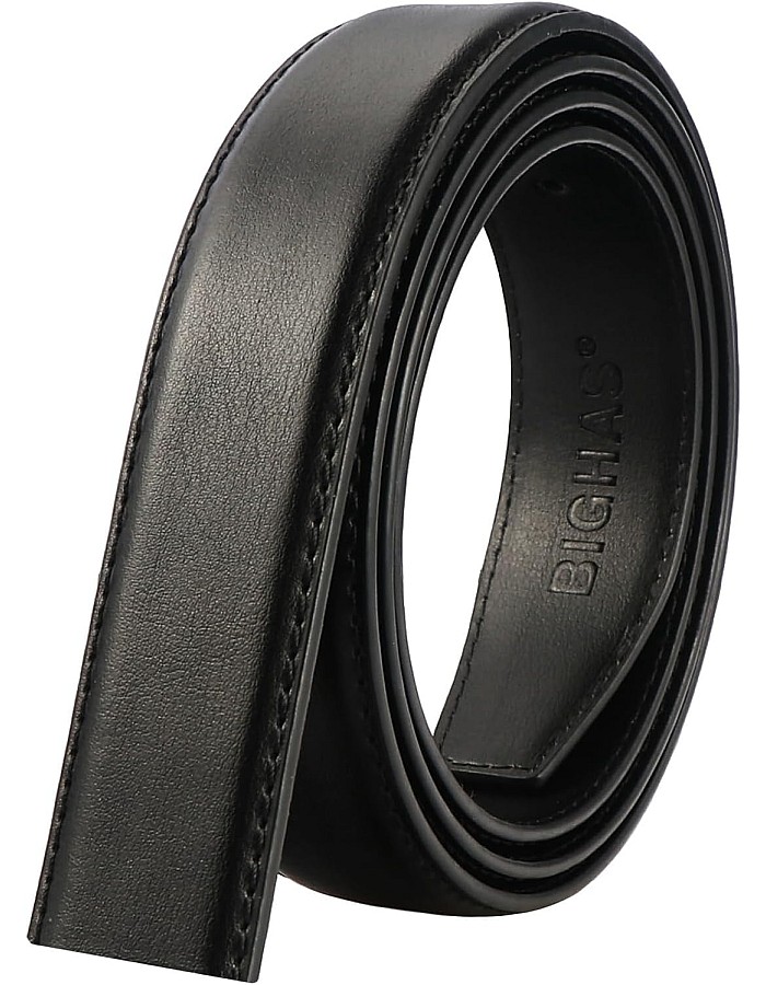 BIGHAS Men's Belt, Pin Type, Width 1.2 inches (3.0 cm), 1.2 inches (30 mm), Freely Combined, Single Item, Belt Only, Buckle Only, Genuine Leather, Adjustable Size, Business/Casual Replacement, Large