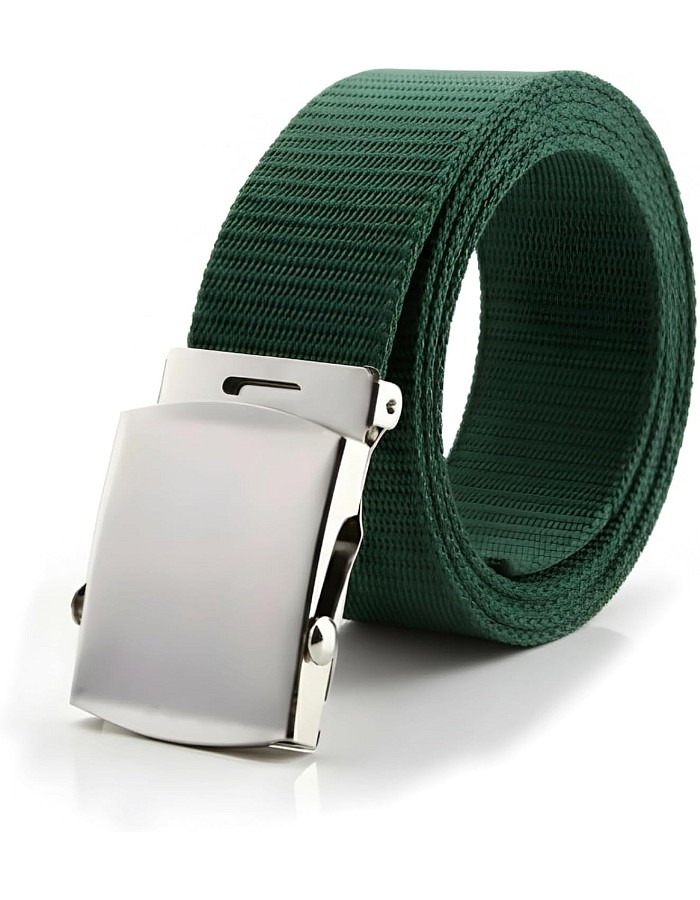 Fashion Men's Canvas Belt – Automatic Light Metal Buckle | Adjustable Casual & Formal Belt for Daily Wear, Work & Travel