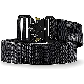 Gayish Marines Men's Nylon Belt with Strong Metal Buckle – Comfortable and Adjustable