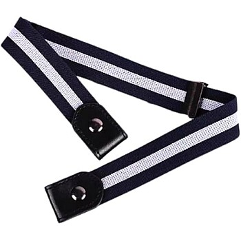 Happy Home Buckle Free Elastic Belt for Jeans and Dresses, Adjustable Waist Belt for Men and Women (No Buckle) One Piece Color and Shape Change