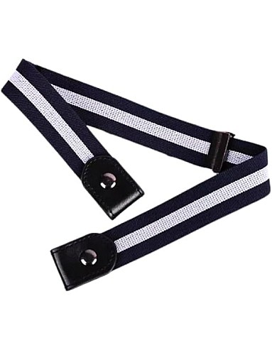 Happy Home Buckle Free Elastic Belt for Jeans and Dresses, Adjustable Waist Belt for Men and Women (No Buckle) One Piece Color and Shape Change