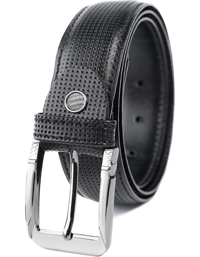 Motevia Men's Belt 100% Genuine Leather Classic Dotted Men's Belt