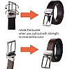 Reversible Leather Belt – Genuine Leather | Adjustable & Trim-to-Fit | Stylish 2-in-1 Design for Men & Women | 33-34mm (1.3") Wide | Versatile Dress & Casual Belt