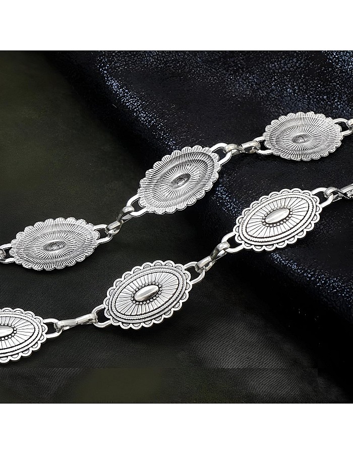 حزام بوهو عصري للنساء مع سلسلة خصر معدنية ولمسات كونشو، اكسسوار لا غنى عنه للفتيات المحبات للموضة