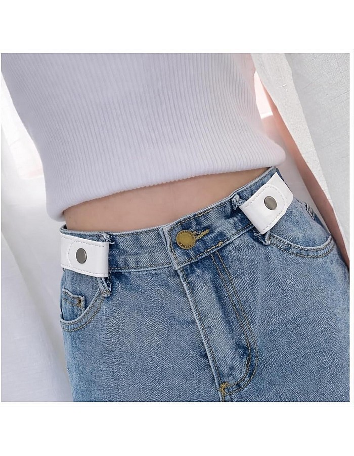 Premium Quality Invisible Pants Belt Stretchy Elastic Jeans Belt Elastic Invisible Belt For Women And Men Belt Without Buckle Waistband