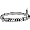 Wholesale Luxury Lady Dress Jeans Pants Skinny Wedding Thin Belts Elastic Strength Waist Belt silver Metal Chain Belt Women