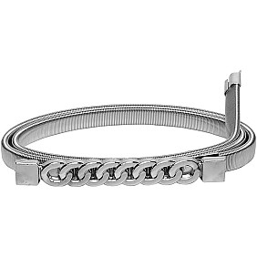Wholesale Luxury Lady Dress Jeans Pants Skinny Wedding Thin Belts Elastic Strength Waist Belt silver Metal Chain Belt Women