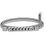 Wholesale Luxury Lady Dress Jeans Pants Skinny Wedding Thin Belts Elastic Strength Waist Belt silver Metal Chain Belt Women