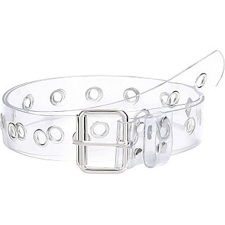 Women's Metallic Leather Belt, Stylish and Distinctive