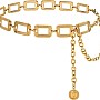 ZonShop Women's Metal Geometric Design Elegant Rectangle Square Belt High Quality Materials Fashion Luxury Daily Wear
