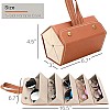 Pouch - Versatile Leather Sunglasses Storage Solution with Six Compartments for Hassle-Free Travel