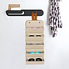 Pouch - Versatile Leather Sunglasses Storage Solution with Six Compartments for Hassle-Free Travel