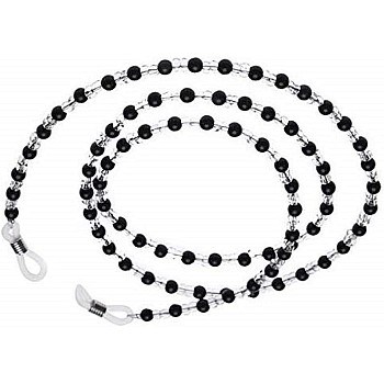 2 Pieces Beaded Eyeglass Chain Cords - Crystal Beads Beaded Sunglass Chain Holder Eyewear Lanyard Strap Necklace