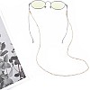 IYOU Street Shot Eyeglasses Chains Peral Gold Glasses Chain Anti-lost Eyeglass Accessories Travel Anti-lost Sunglasses Cord for Women and Girls