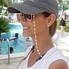 IYOU Street Shot Eyeglasses Chains Peral Gold Glasses Chain Anti-lost Eyeglass Accessories Travel Anti-lost Sunglasses Cord for Women and Girls