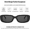 Dollger Vintage Rectangle Sunglasses Women Men UV400 Protection Fashion Square Frame Eyewear