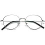 Men and women metal fashionable round frame glasses ultra-light thin legs Lens Eyeglasses