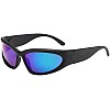 MySouq-Store [1Pcs] New Rimless Punk Sunglasses Goggle Women Men Luxury Brand Wrap Around Sun Glasses Star Eyewear Sports One Piece Shades