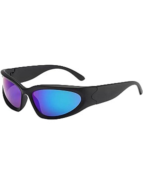 MySouq-Store [1Pcs] New Rimless Punk Sunglasses Goggle Women Men Luxury Brand Wrap Around Sun Glasses Star Eyewear Sports One Piece Shades