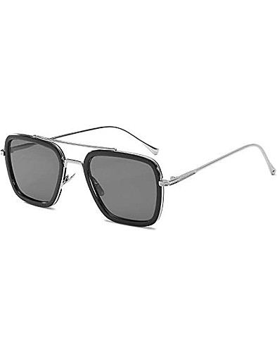 Retro Aviator Sunglasses for Men Women Sunglasses Classic Downey Iron Man Tony Stark - Lenses