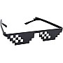 U-HOOME With It Glasses 8 bits Mosaic Pixel Sunglasses Men Women Party Eyewear Dealwithit thug life Popular Around the World, Black
