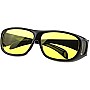 Unisex HD Night Vision Driving Sunglasses Yellow Lens Over Wrap Around Glasses - 2724644110694