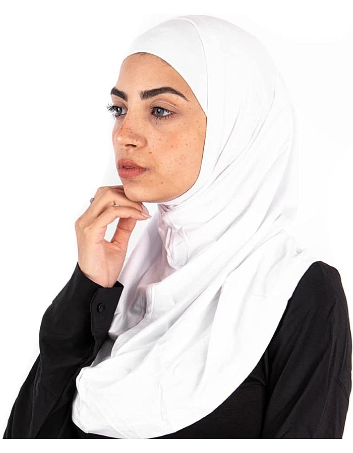 طقم باندانات سوري للنساء من لي فوال، قطعتين, أبيض, One Size، مقاس واحد