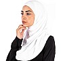 طقم باندانات سوري للنساء من لي فوال، قطعتين, أبيض, One Size، مقاس واحد