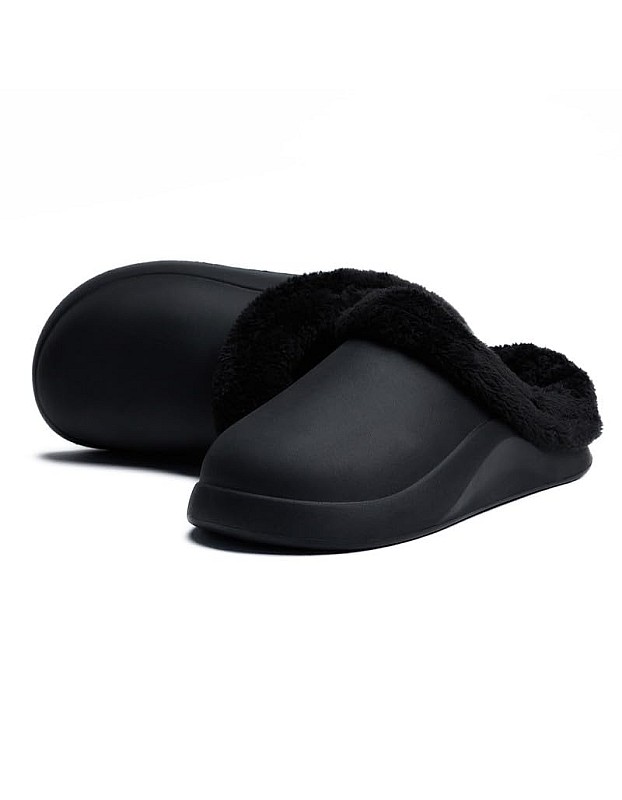 Onda Mega 2 Lined Fur Clogs for Women Winter Warm Indoor/Outdoor Shoes with Button