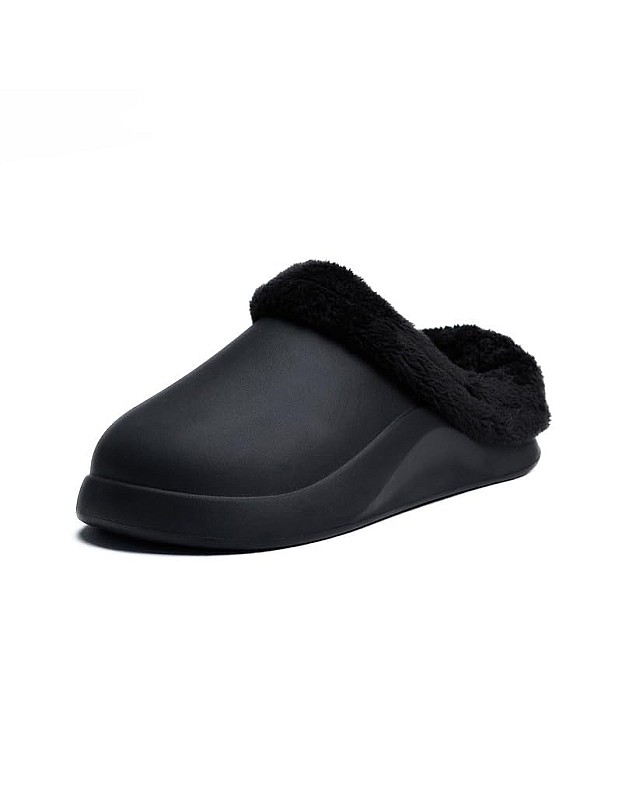 Onda Mega 2 Lined Fur Clogs for Women Winter Warm Indoor/Outdoor Shoes with Button