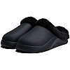 Onda Mega 2 Lined Fur Clogs for Women Winter Warm Indoor/Outdoor Shoes with Button