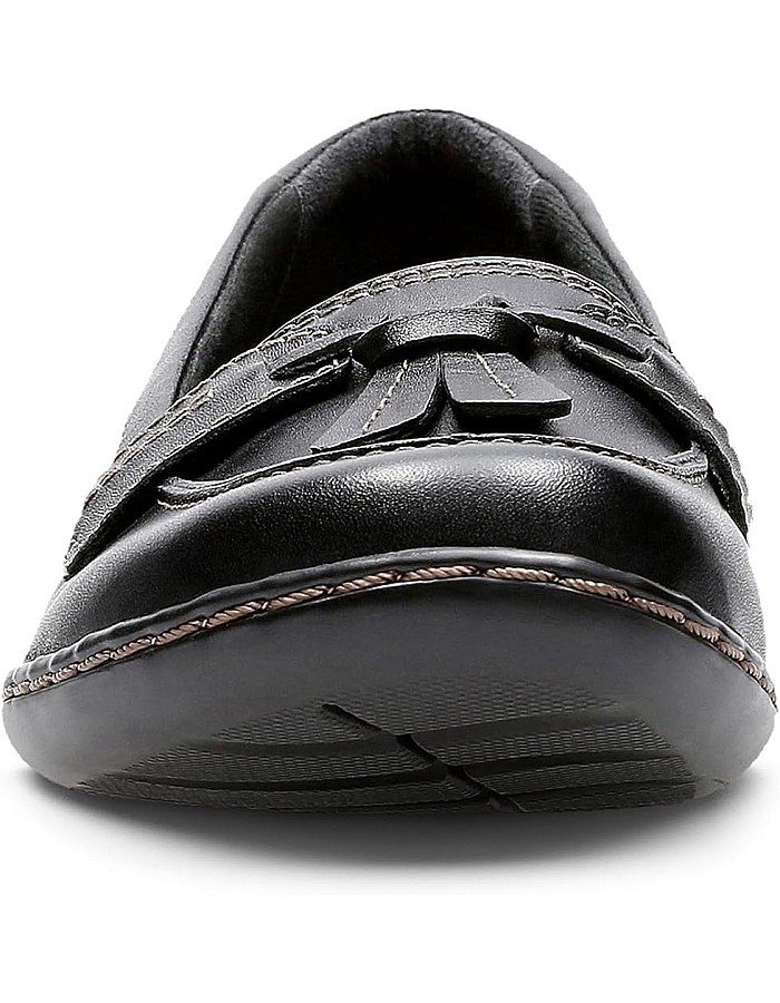 CLARKS Women's Ashland Bubble Slip-On Loafer, Black, 7.5 UK, Black, 7.5 UK Wide