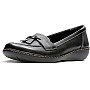 CLARKS Women's Ashland Bubble Slip-On Loafer, Black, 7.5 UK, Black, 7.5 UK Wide
