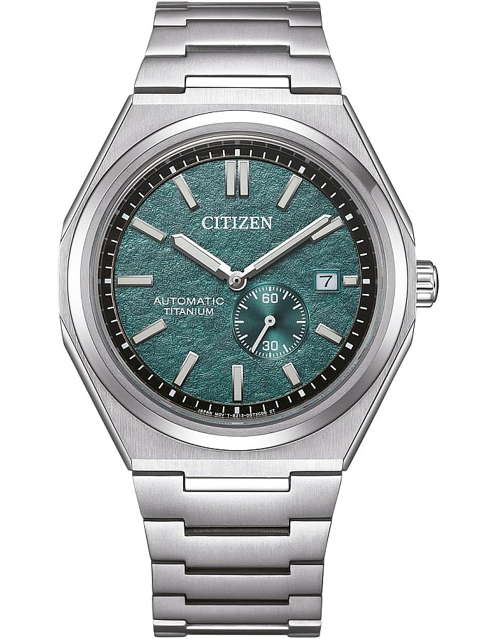 Citizen NJ0180-80X Automatic Men's Watch Titanium 10 Bar Analogue Date Silver