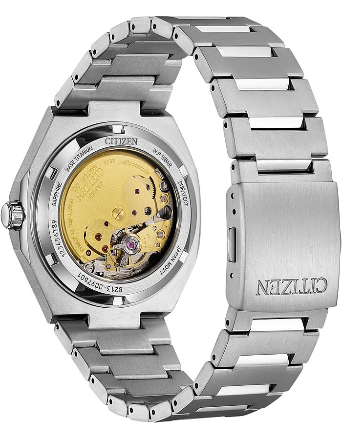 Citizen NJ0180-80X Automatic Men's Watch Titanium 10 Bar Analogue Date Silver
