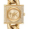 Michael Kors MK Chain Lock Women's Watch, Stainless Steel and Pavé Crystal Watch for Women