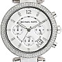Michael Kors Parker Stainless Steel Watch With Glitz Accents
