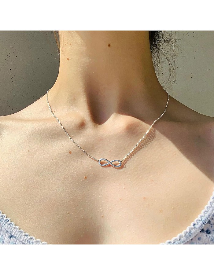 Silver Necklace for Women, 14K White Gold Plated Dainty Infinity, Bead, Star of David, Starfish, Sun, Hummingbird, Flower, Palm Tree Pendant Necklaces Simple Jewelry