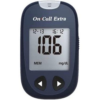 On call Extra device + 50 strip+ lancing device + 10 lancets