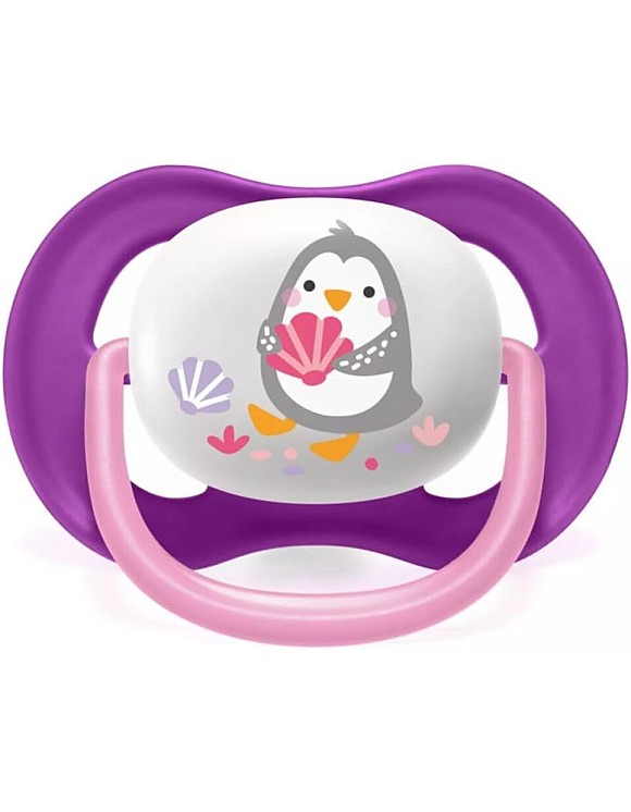 Philips Avent Ultra Air Pacifier Orthodontic & BPA, with Extra Ventilation Holes 6-18 Months Pack of 2 Pink Color with Sterlizier and Carrying Case