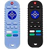 KIDSZONE Remote Control Shaped Teether for 6–12 Month Babies – Promotes Biting Skill Development, Colour & Shape Recognition | Safe Teething Toy for Infants & Toddlers (Assorted Colors)