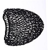 FOMIYES Women's Black Rayon Net Hair Net Bands Snood Cover Crochet Hairnet for Sleeping, Wig Caps, Scrunchies, Civil War Reenacting, Victorian Portrayals