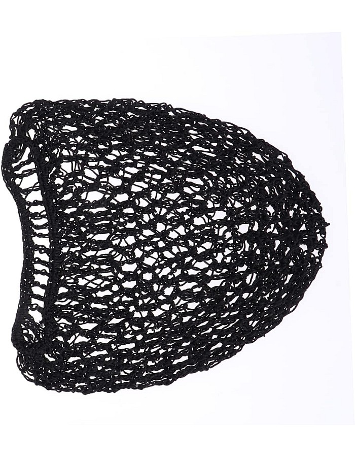 FOMIYES Women's Black Rayon Net Hair Net Bands Snood Cover Crochet Hairnet for Sleeping, Wig Caps, Scrunchies, Civil War Reenacting, Victorian Portrayals