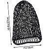 FOMIYES Women's Black Rayon Net Hair Net Bands Snood Cover Crochet Hairnet for Sleeping, Wig Caps, Scrunchies, Civil War Reenacting, Victorian Portrayals