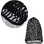 FOMIYES Women's Black Rayon Net Hair Net Bands Snood Cover Crochet Hairnet for Sleeping, Wig Caps, Scrunchies, Civil War Reenacting, Victorian Portrayals