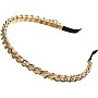 Women Chained Headband Fashion, Gold Metal Thin Headbands for women Girls, Beauty Silver Headbands Hair Hoop Hair Accessories (Gold)