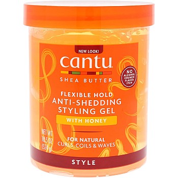 CANTU Shea Butter Maximum Hold Anti-Shedding Styling Gel with Honey 524g